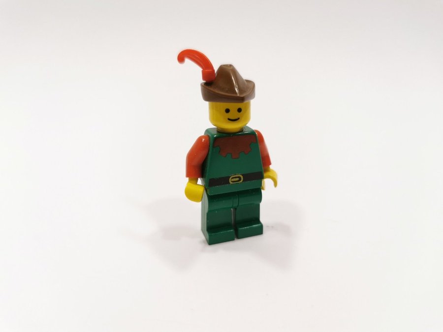 Lego - minifigur - castle - forestmen - röd / grön