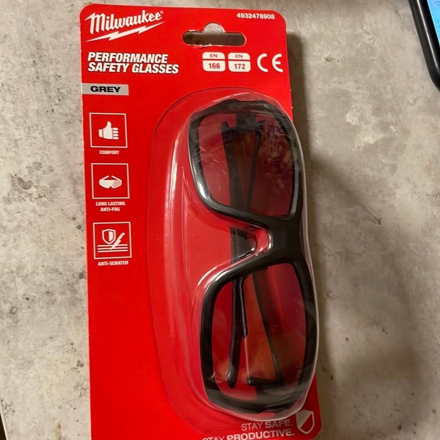 Milwaukee Performance Safety Glasses Grey