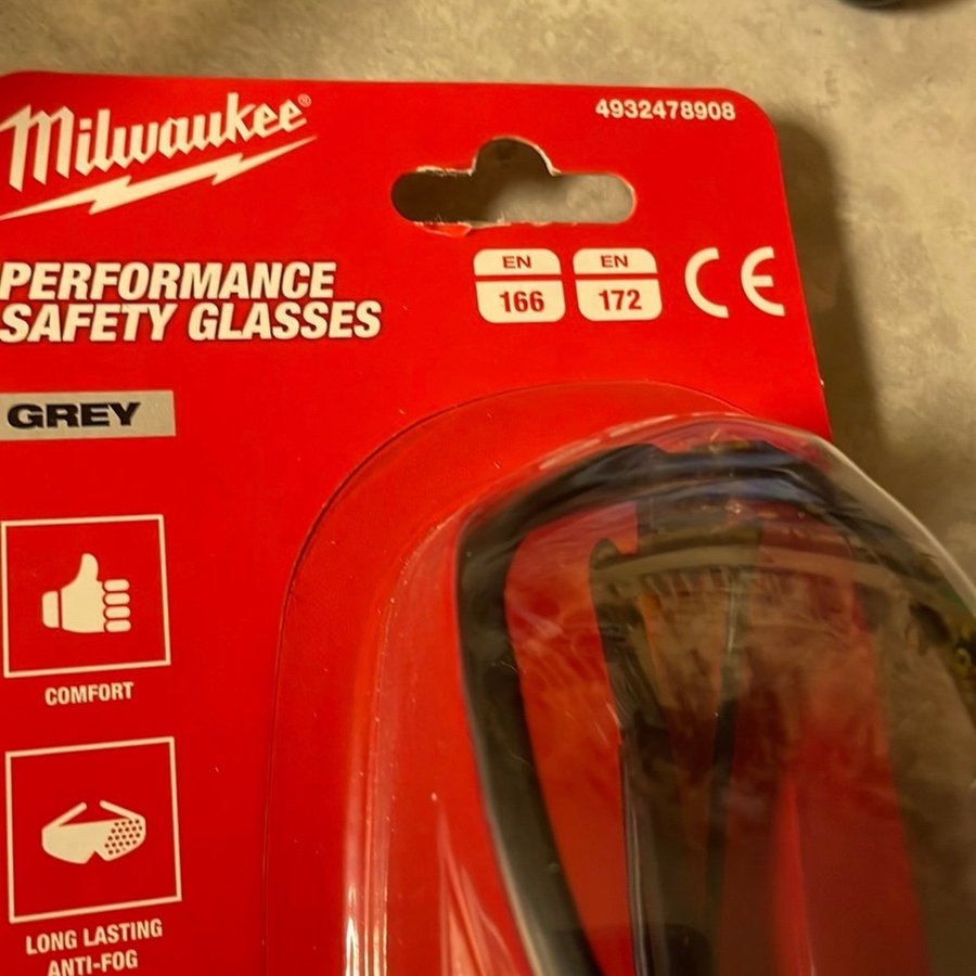 Milwaukee Performance Safety Glasses Grey