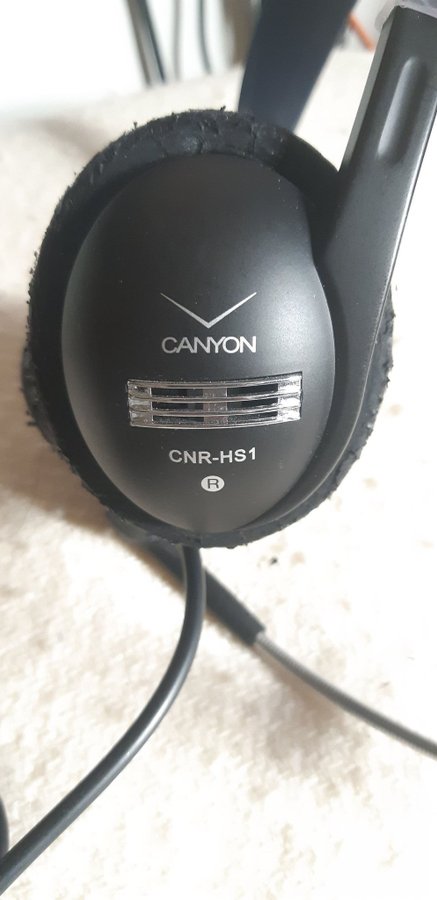 HEADSET MED JUSTERBAR MIKROFON CANYON CNR-HS1