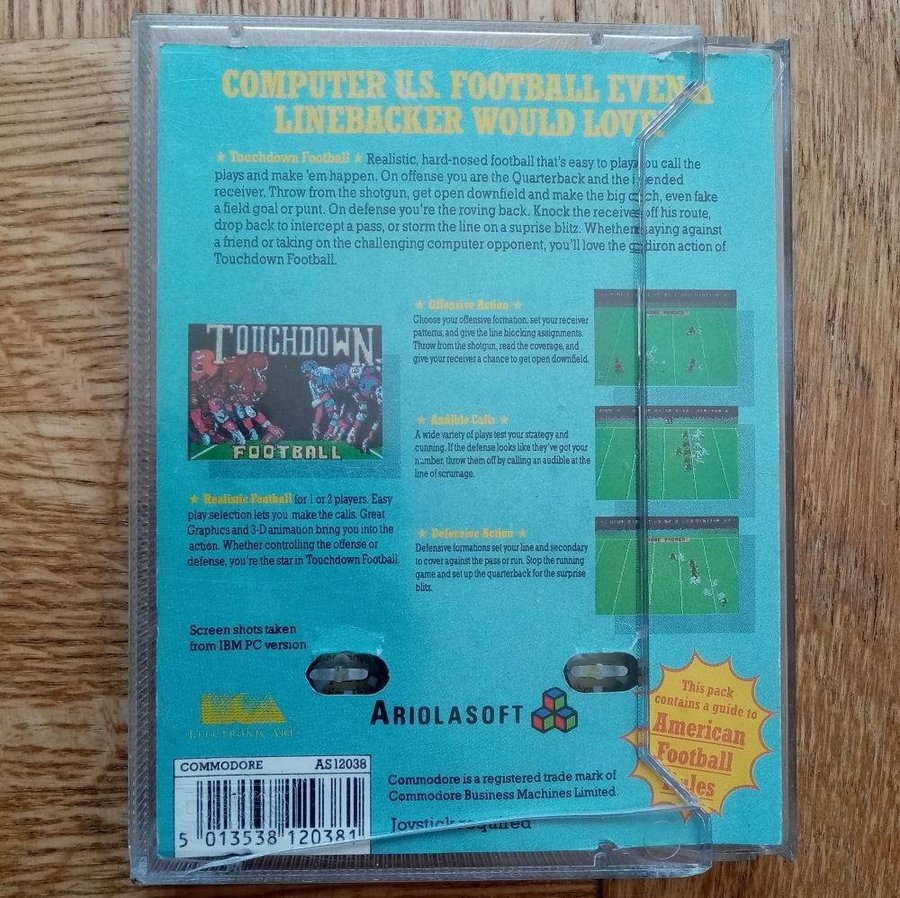 Touchdown Football (Ariolasoft - Electronic Arts) - Commodore 64/C64 Spel