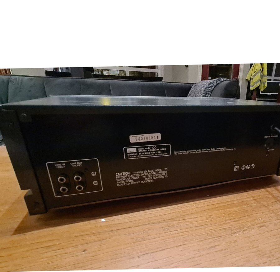 Sansui D-100 Kassettbandspelare renoverad