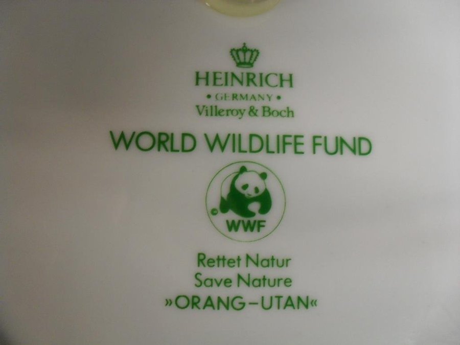 WWF samlartallrik tallrik Orang-utan