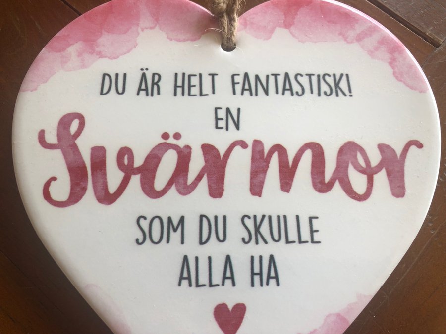 Porslins Hjärta till Svärmor