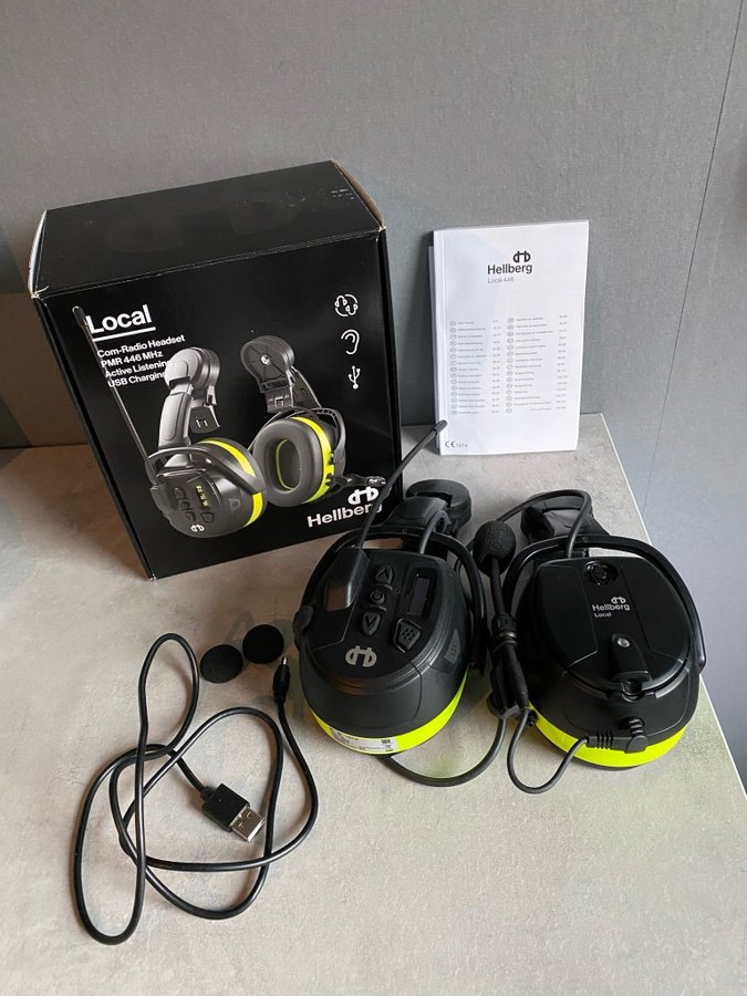 Hellberg Local Com-Radio Headset - Oanvända!