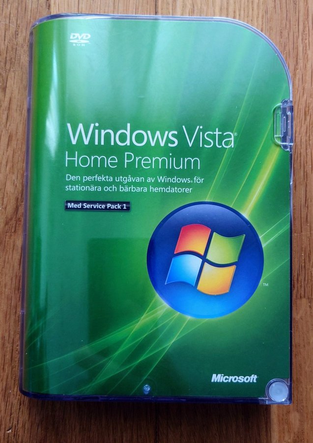 MICROSOFT WINDOWS VISTA HOME PREMIUM - SERVICE PACK 1 PC OPERATIVSYSTEM SV DVD