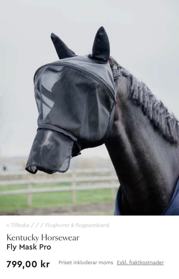 Kentucky Horsewear Fly Mask Pro *som ny*