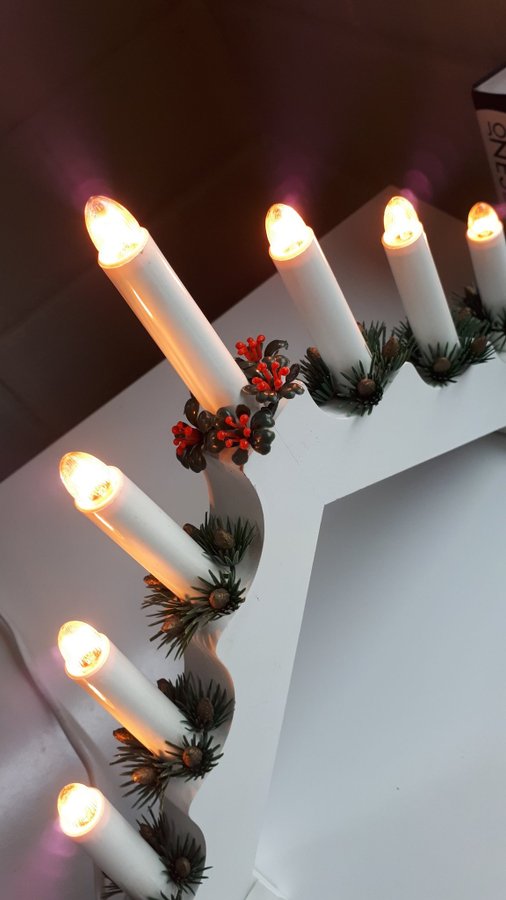 Advent Julelysestage 7 Lys. Adventsstager. Adventsljusstakar. Julljusstake. Jul.