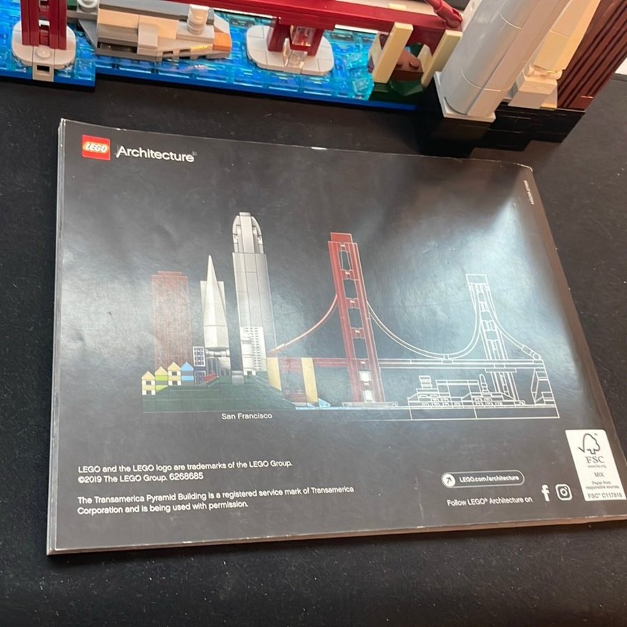 LEGO Architecture 21043 San Francisco 100% Komplett