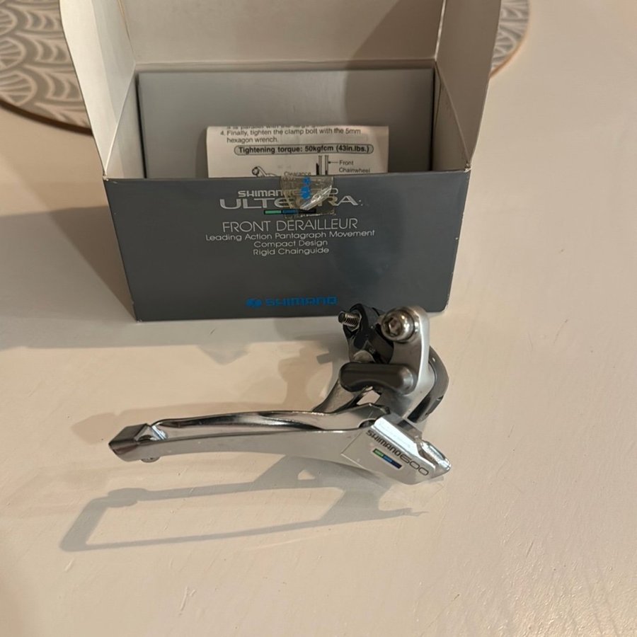 Shimano 600 Ultegra FD-6400 Vintage Front Derailleur, framväxel. (Helt ny!)