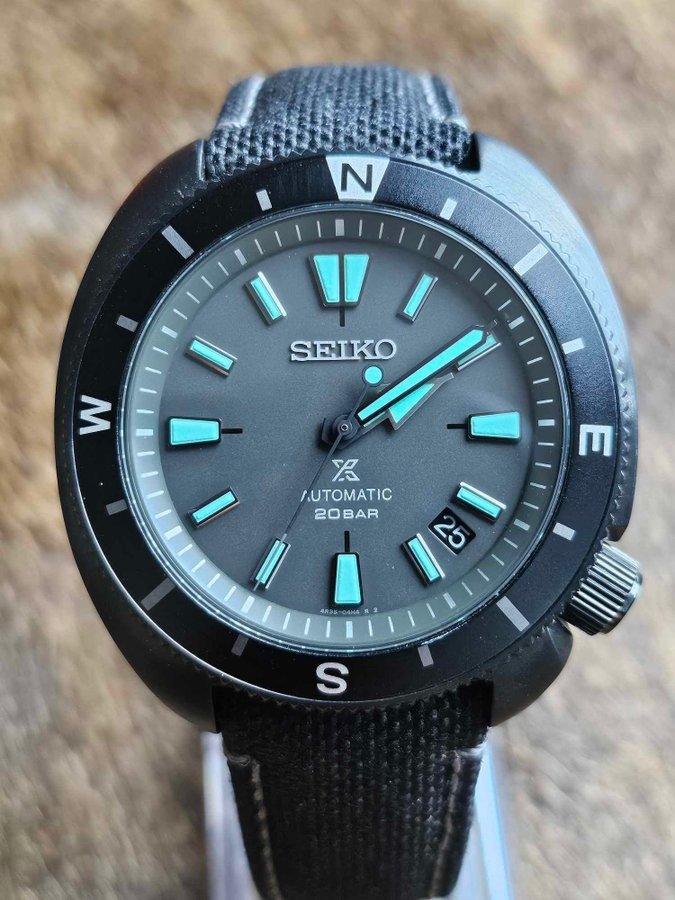 Ubrugt Seiko Prospex 'Black Series' Limited Edition Tortoise SRPH99K1