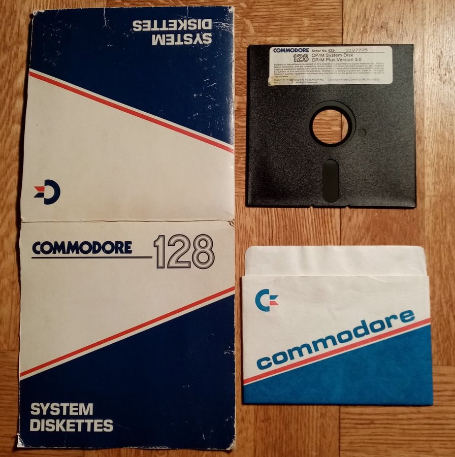 Commodore 128D System Diskette - CP/M System Disk ->TESTAD<-