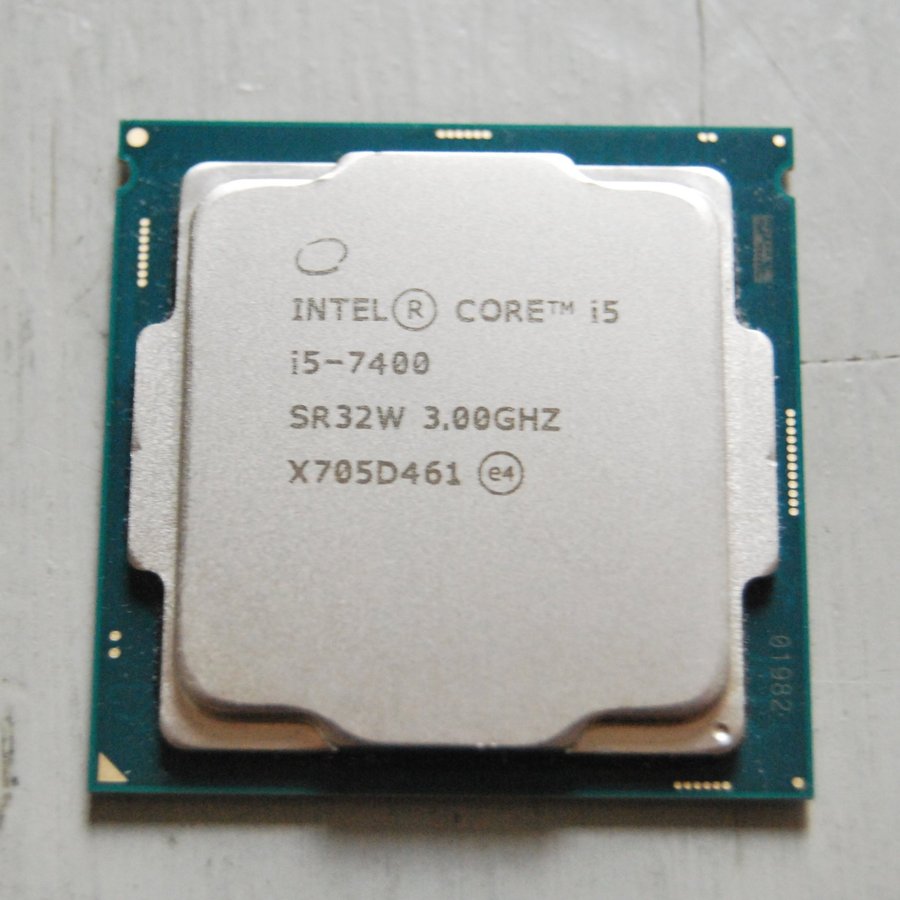 Intel i5-7400 quadcore 3 - 35 GHz