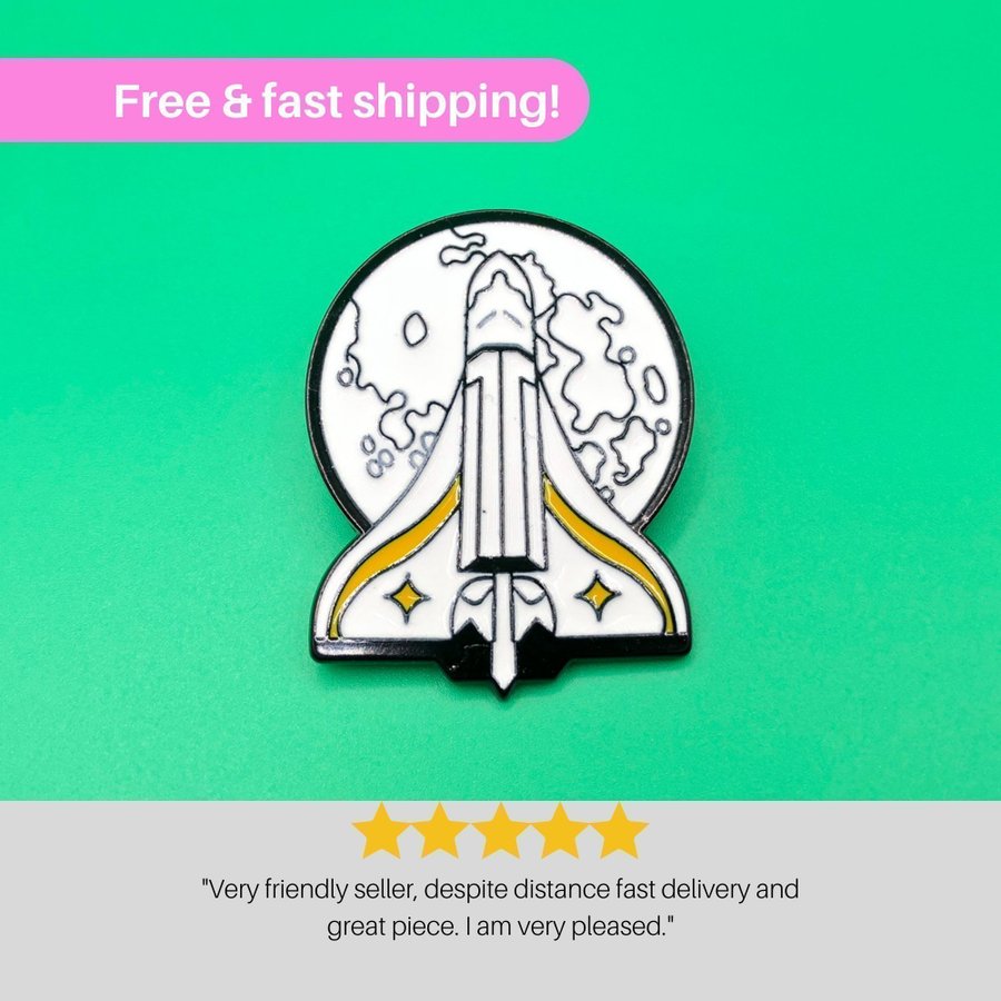 The LAST OF US Enamel Pin | Ellie Rocket Pin | Ellie Backpack Pin | Video Game