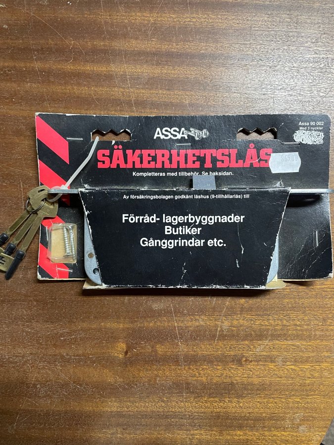 Äldre säkerhetslås!