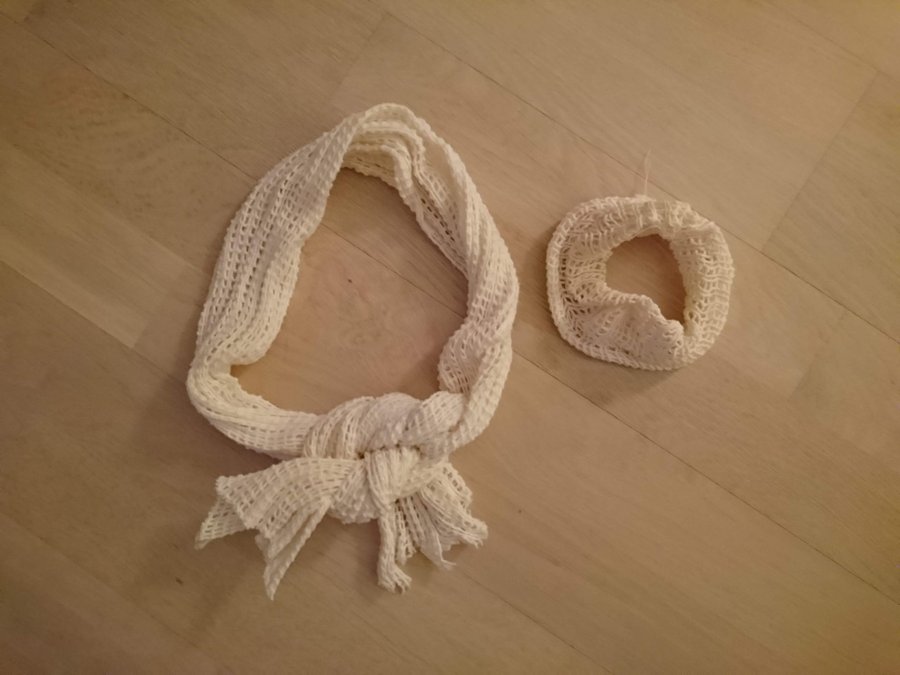 Scrunchie hårsnodd och make-up hårband