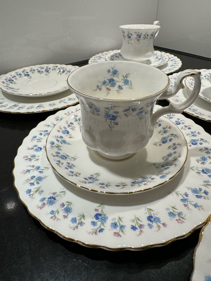 Royal Albert ”Memory Lane”Bone China England 17del kaffeservis