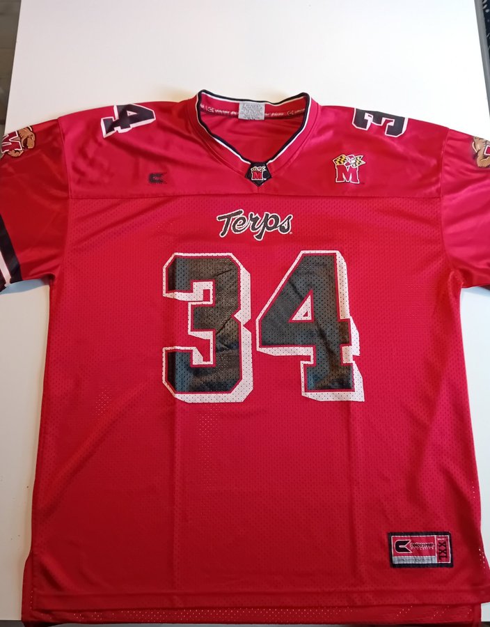 MARYLAND TERAPINS VINTAGE AMERIKANSK FOTBOLL TRÖJA JERSEY NCAA KÖPT I USA