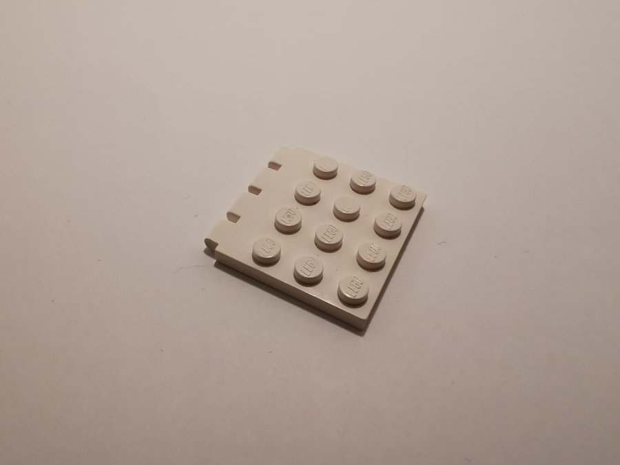 Lego - hinge - ledad - lucka - tak - 4x4 - part 4213 - vit