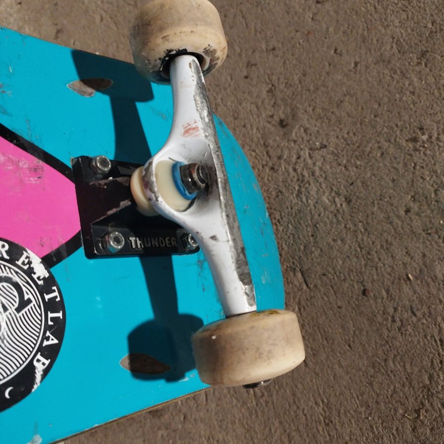 Skateboard med Thunder trucks