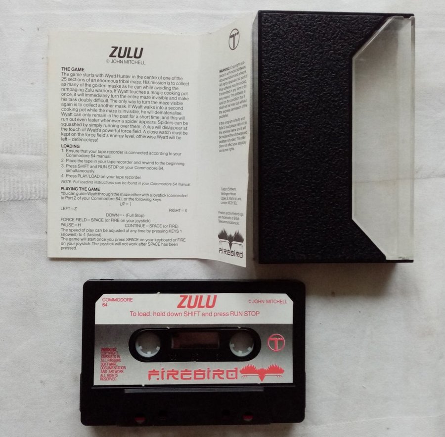 Zulu (Firebird) - Commodore 64 / C64 Spel