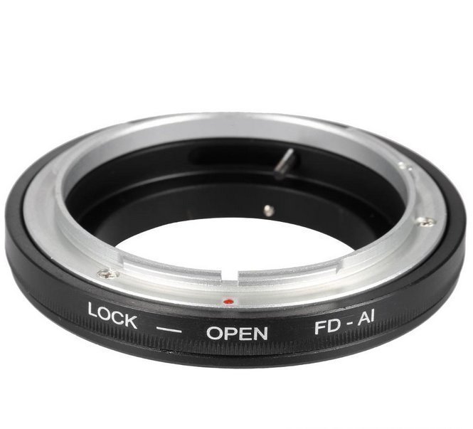 Mount adapter ring FD-AI inget glas for canon FD-objektiv till Nikon AI kamera