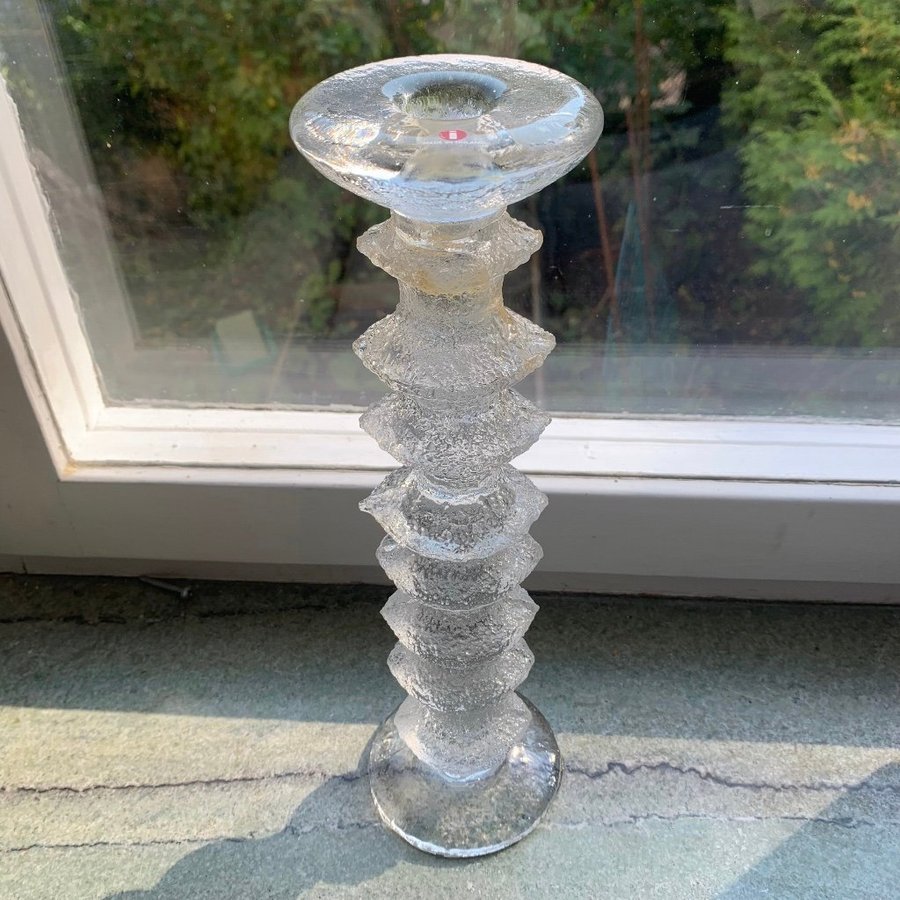 Iittala Festivo ljusstake 8 ringar Timo Sarpaneva signerad "TS" - Retro