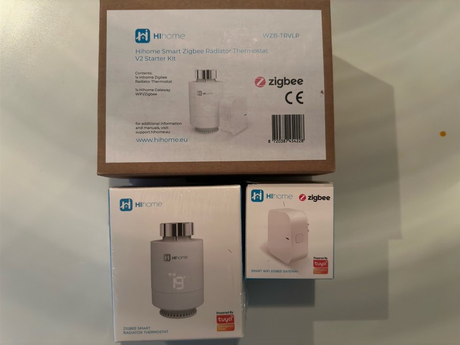 Hihome Smart Zigbee Radiator Thermostat V2 Starter Kit