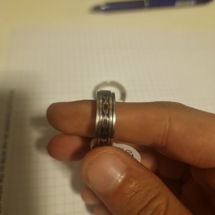 Stainless steel spinning ring