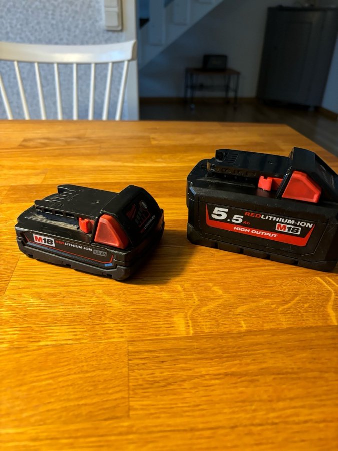 Milwaukee M18 Batterier