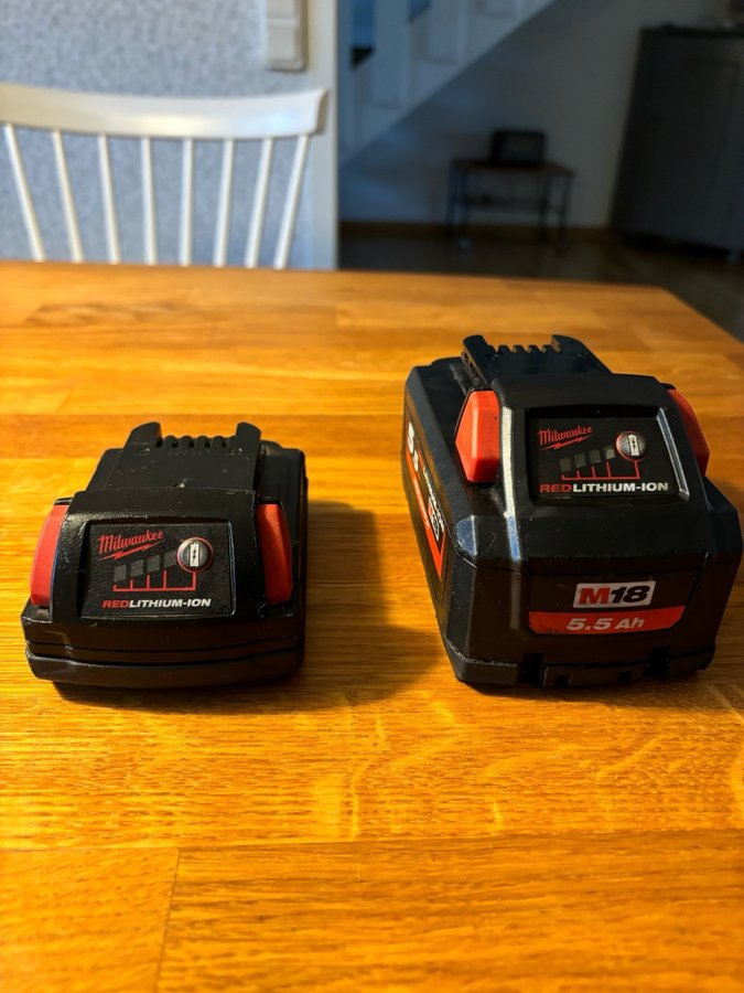 Milwaukee M18 Batterier