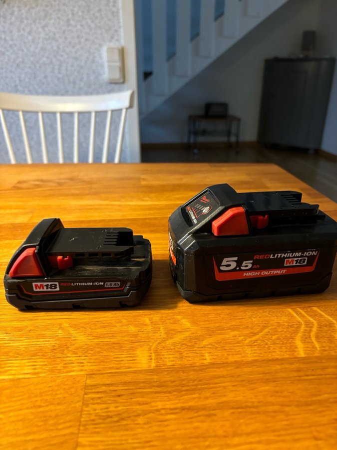 Milwaukee M18 Batterier