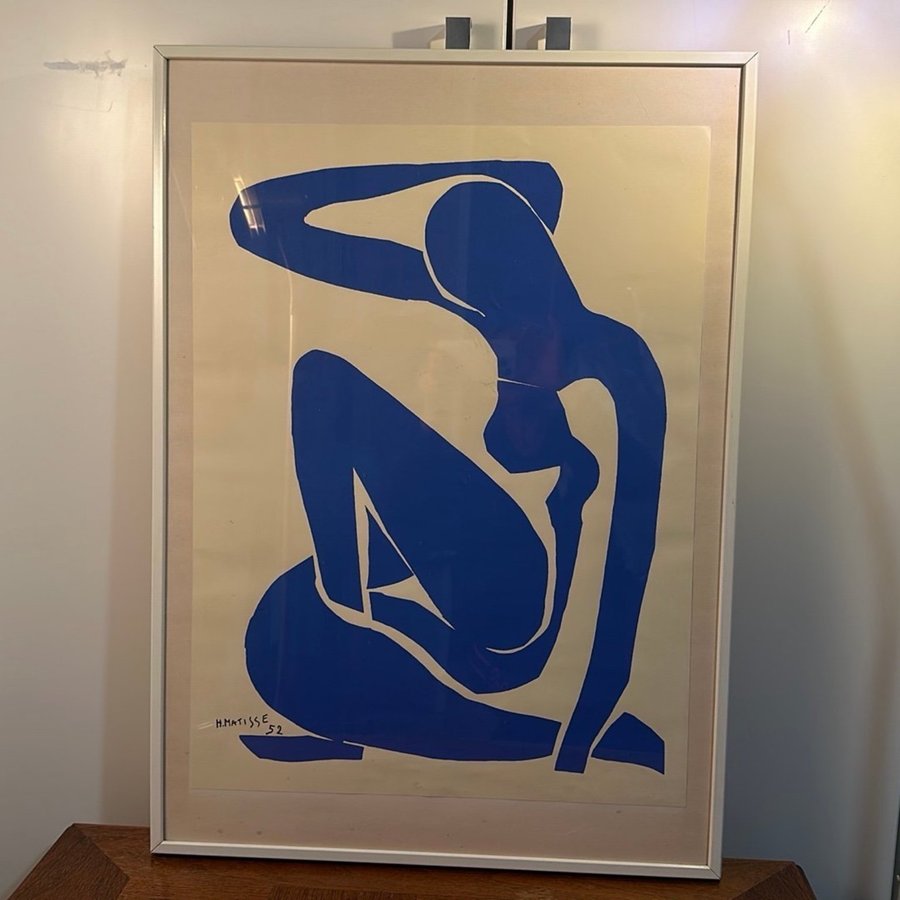 HENRI MATISSE, "Blue nude" Serigrafi, signerad, daterad i trycket -52