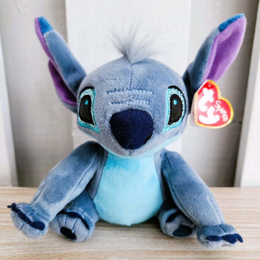 Disney Stitch Plush Ty Sparkle Beanie Baby