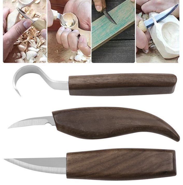 Nytt 5st Chisel Carving Knife Woodcut DIY