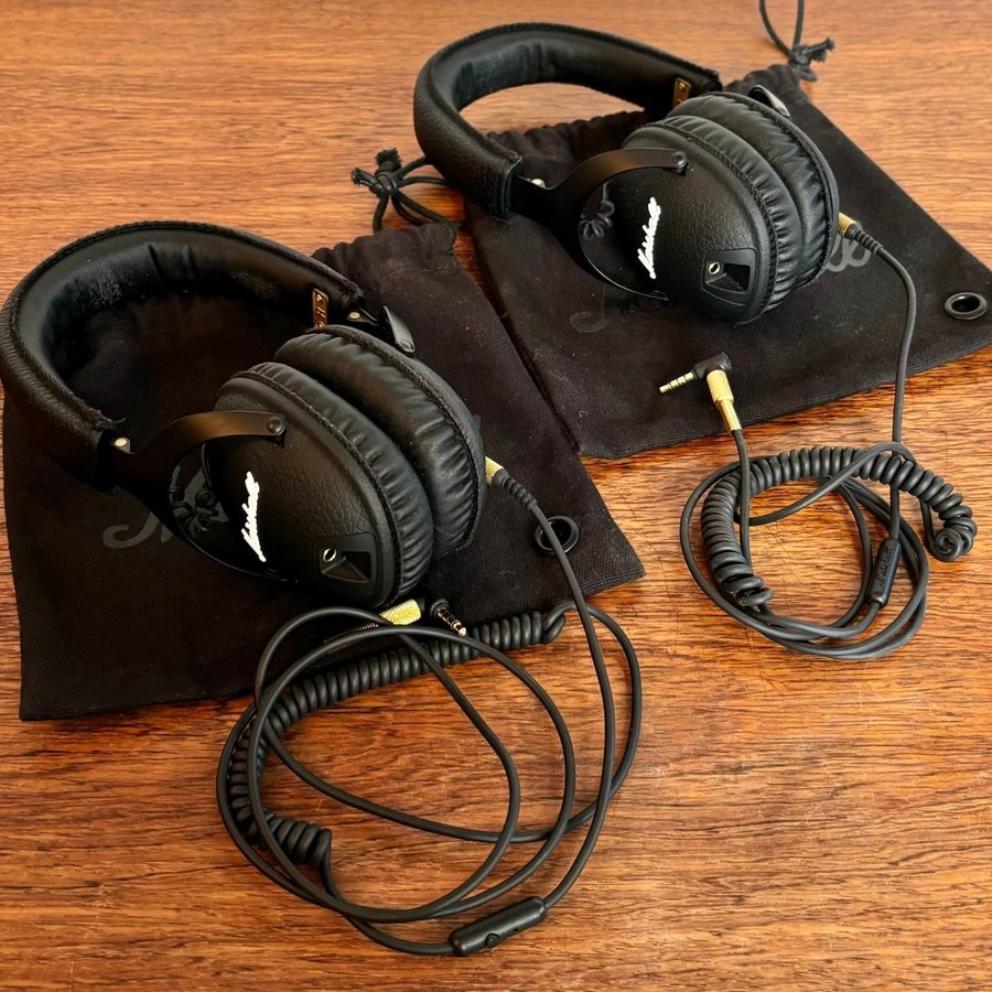 Marshall hörlurar 2 par headset headphones