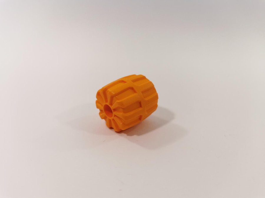 Lego - hjul - space - 22mm x 24mm - part 6118 - orange