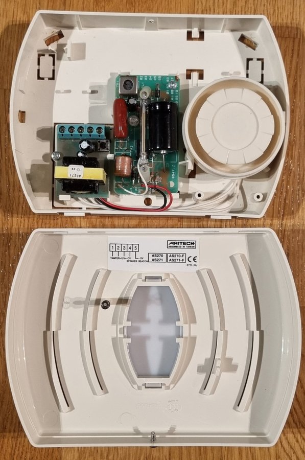 Aritech AS271 Siren med blixtljus