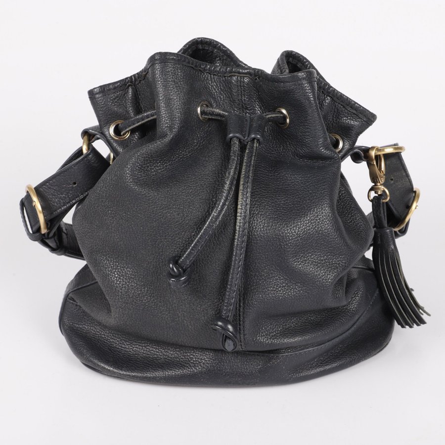 GANT läderväska, bucketbag stil