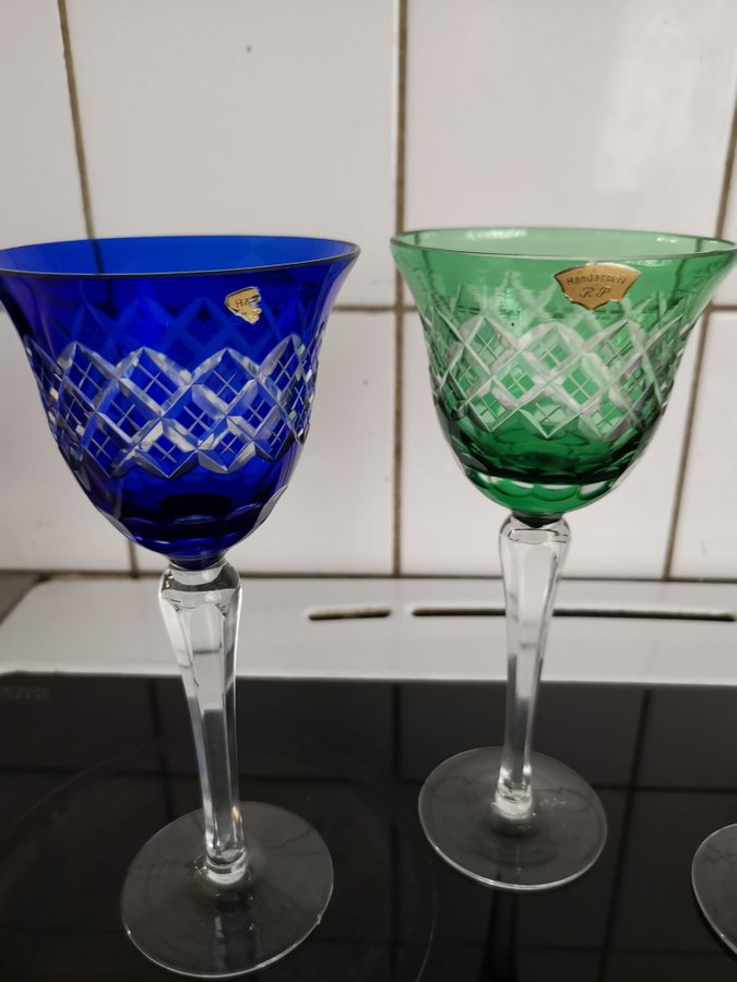 3 st Handgjorda Vinglas i Kristall RP glas