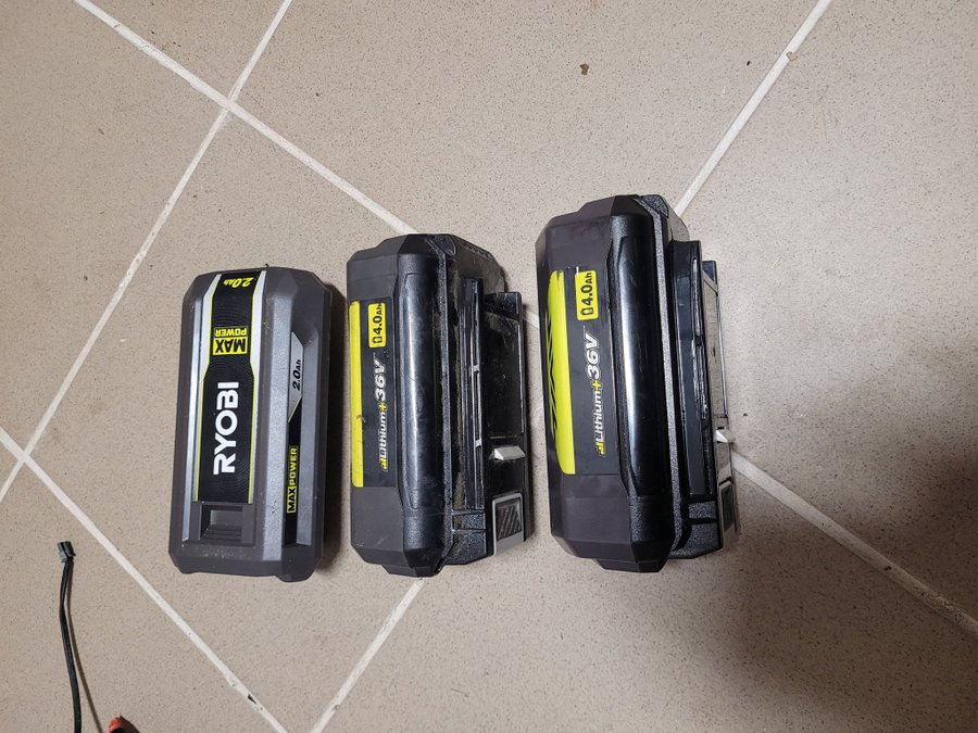 3st Ryobi 36V Batterier