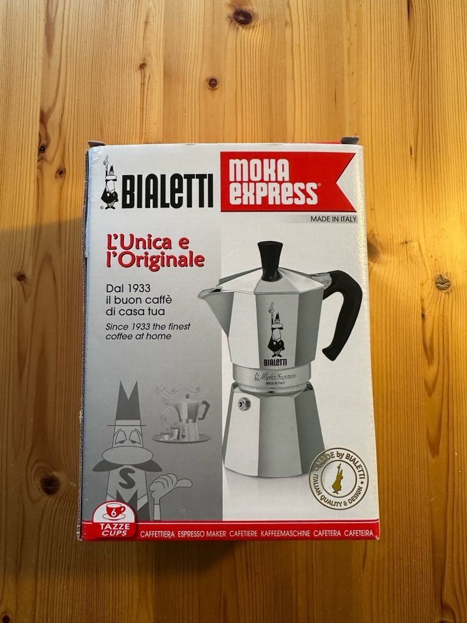 Bialetti Moka Express 6 koppar