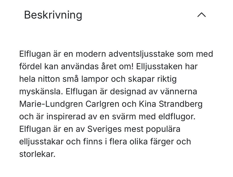 Elflugan Original Ljusgrå