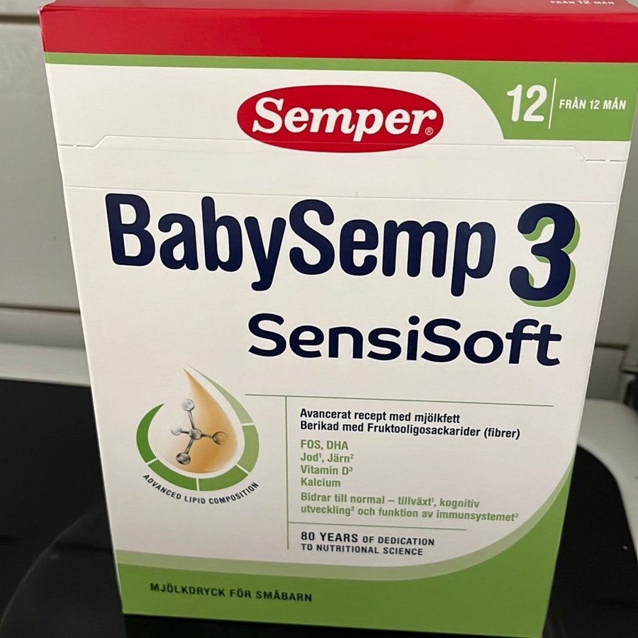 Oöppnad BabySemp 3 SensiSoft