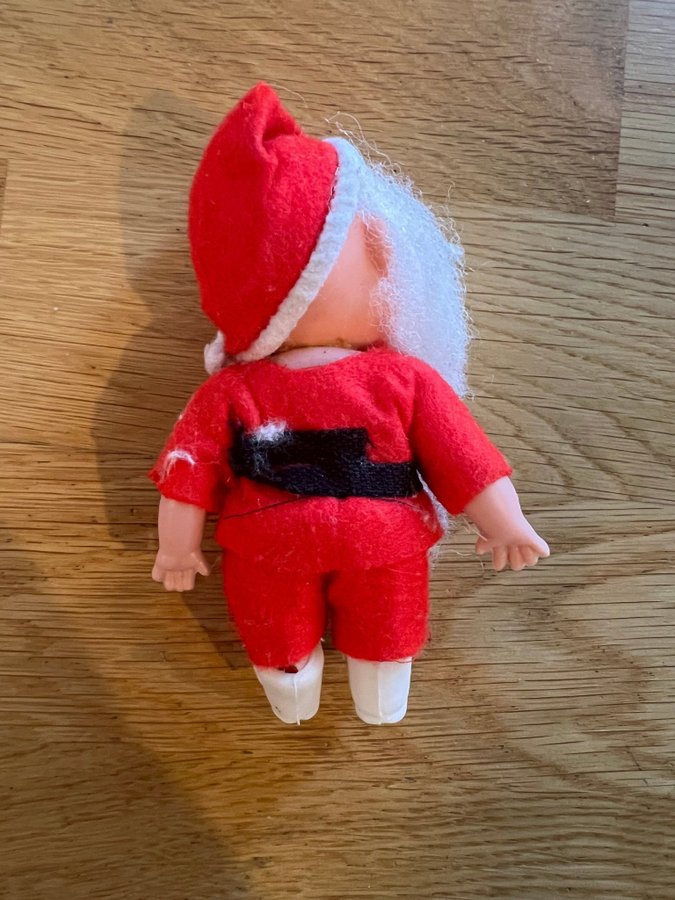 Äldre antik söt liten Tomte Jultomte Figur 10 cm figurin