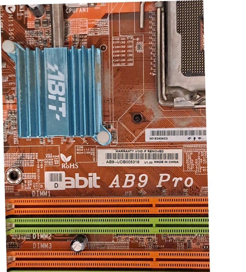 Intel Habit AB9 Pro LGA775 moderkortsockel Intel P965 Express ATX Core2