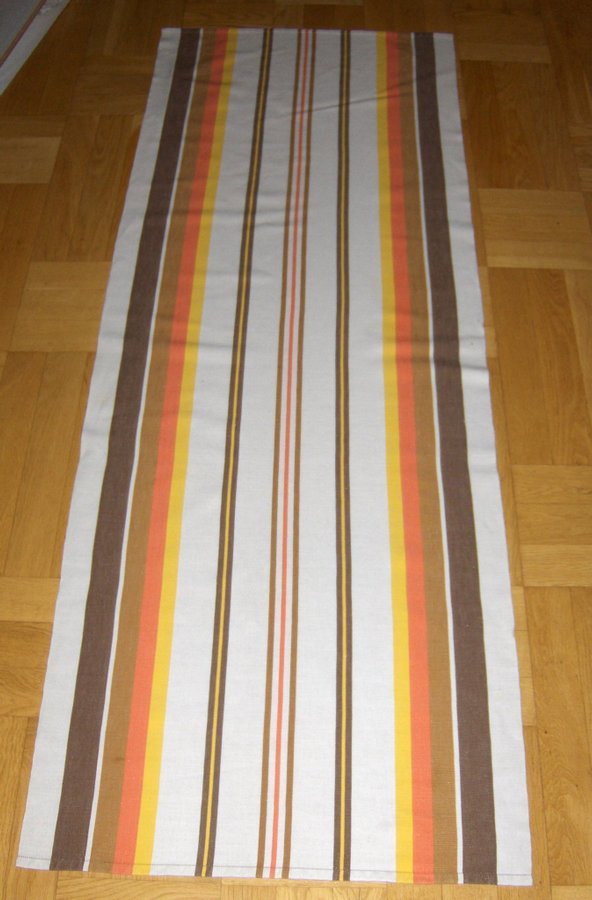 Hemvävd stor duk / löpare i fina färger 172 x 63 cm, Sparsamt använd