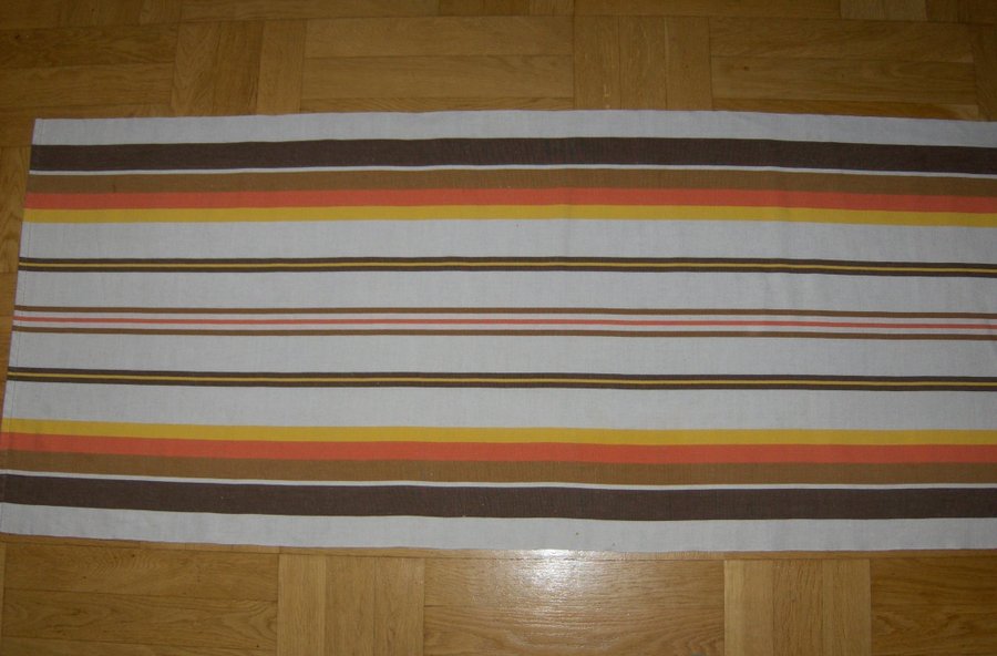 Hemvävd stor duk / löpare i fina färger 172 x 63 cm, Sparsamt använd