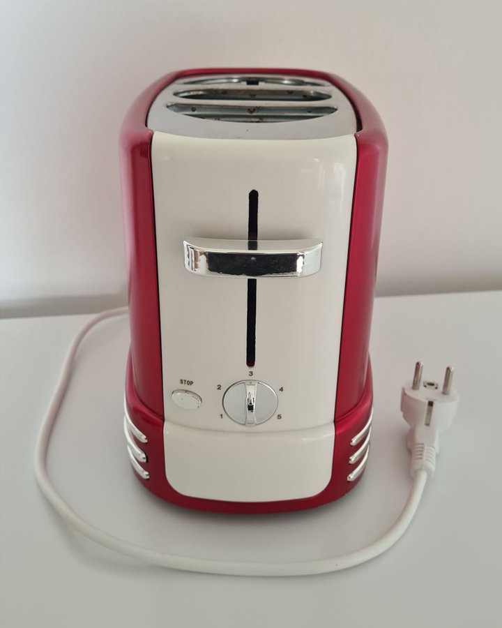 Korvgrill - RETRO LINE - Korvmoj - Grillkorv - Hot dog toaster - Röd