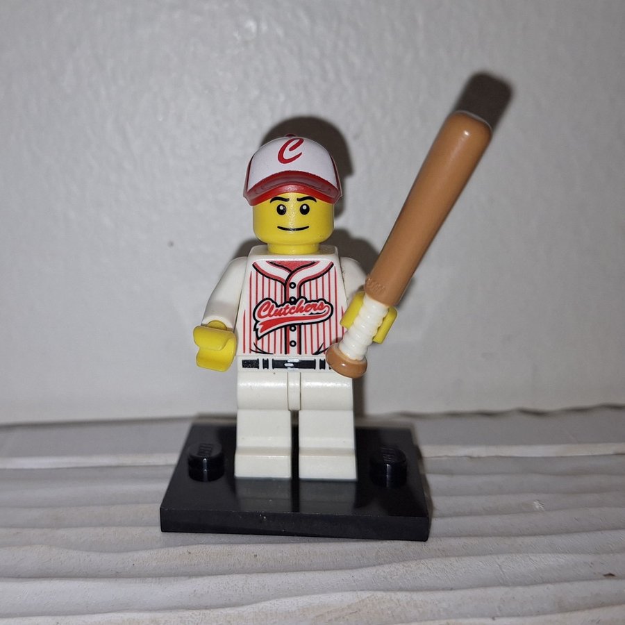 Lego Series 3 Baseball player gubbe